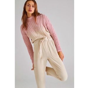 a n t h r o :: Ombré Pastel Dip Dyed Cable Knit Sweater